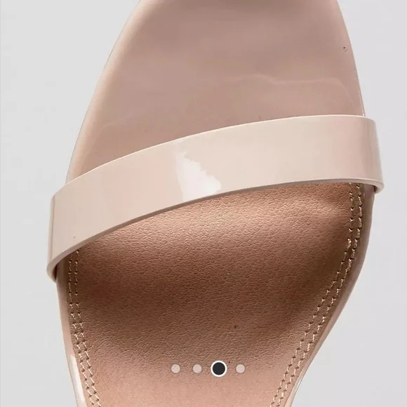 ASOS HEELED DANDALS Elegant Cream Ankle Strap Heels - Picture 4 of 4